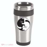 Kawaki Ying Yang Cat 16oz Travel Tumbler thumb 0