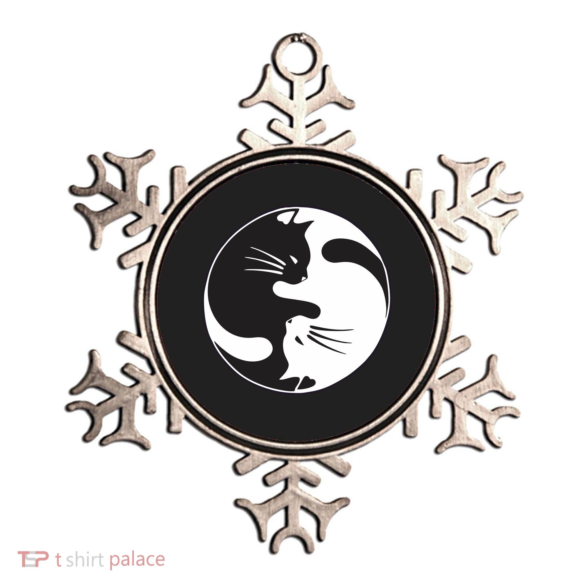 Kawaki Ying Yang Cat Ornament