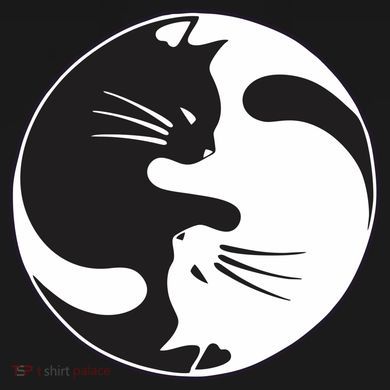 Kawaki Ying Yang Cat Ornament