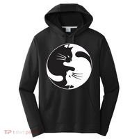 Kawaki Ying Yang Cat Performance Fleece Hoodie thumb 0