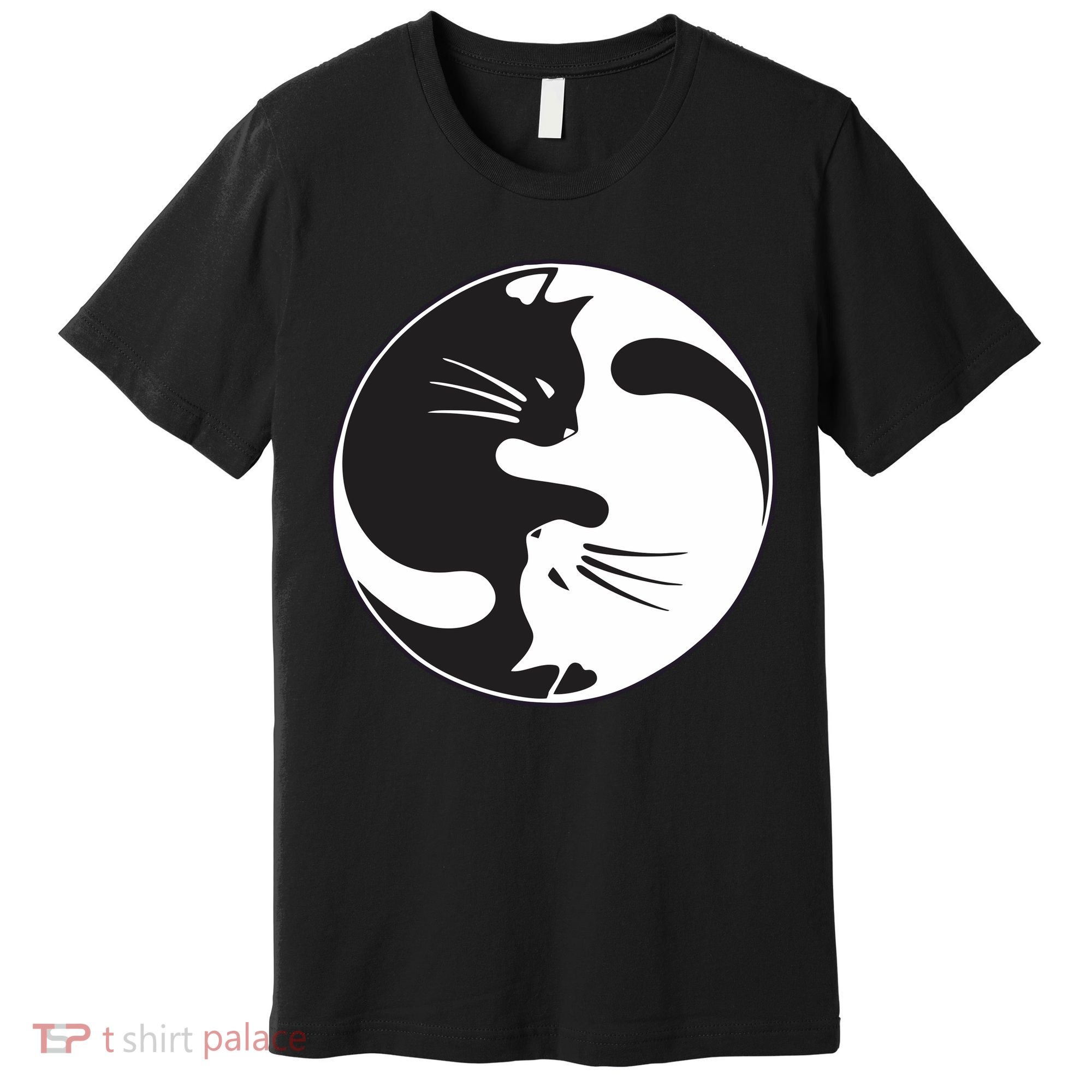 Kawaki Ying Yang Cat Premium T-Shirt