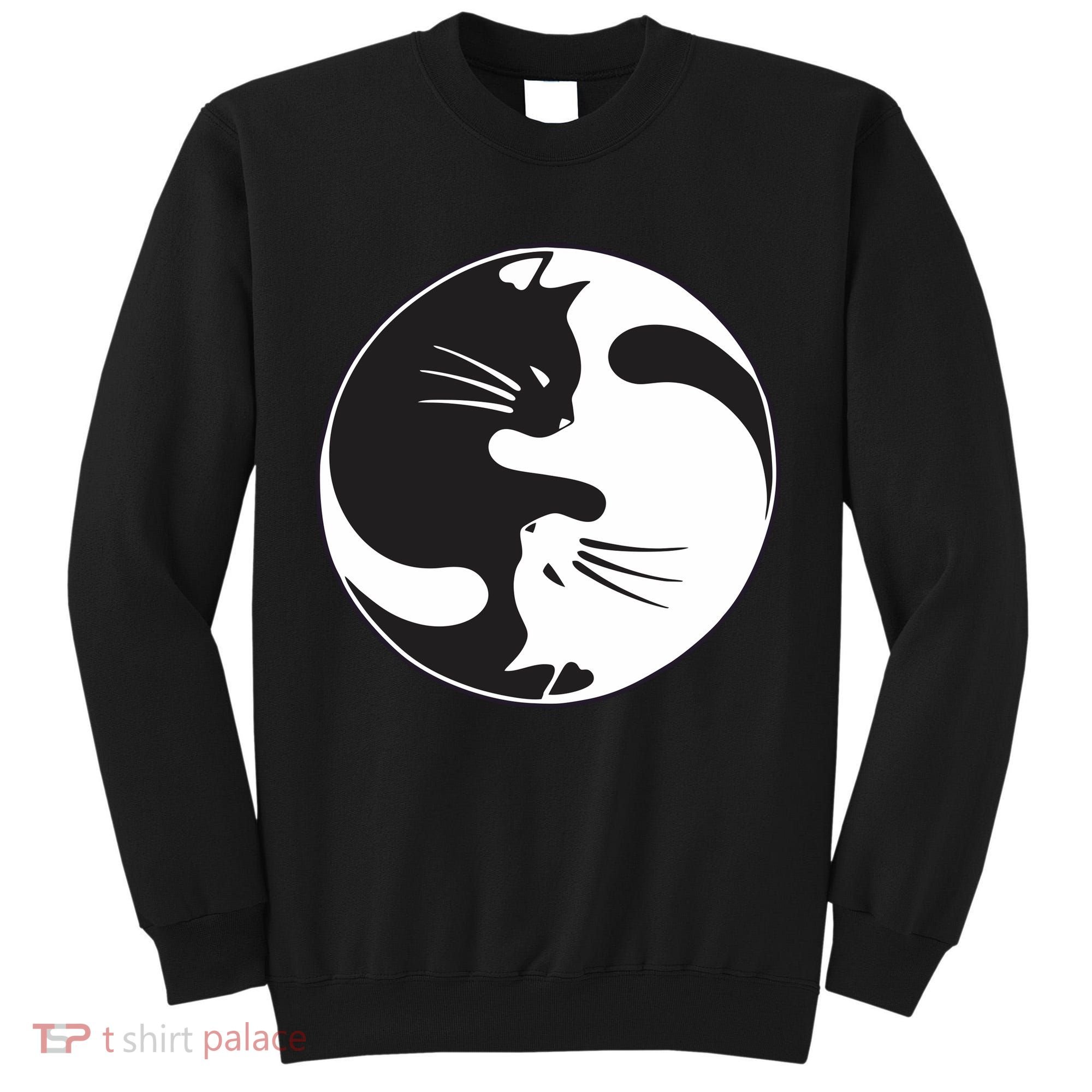 Kawaki Ying Yang Cat Tall Sweatshirt