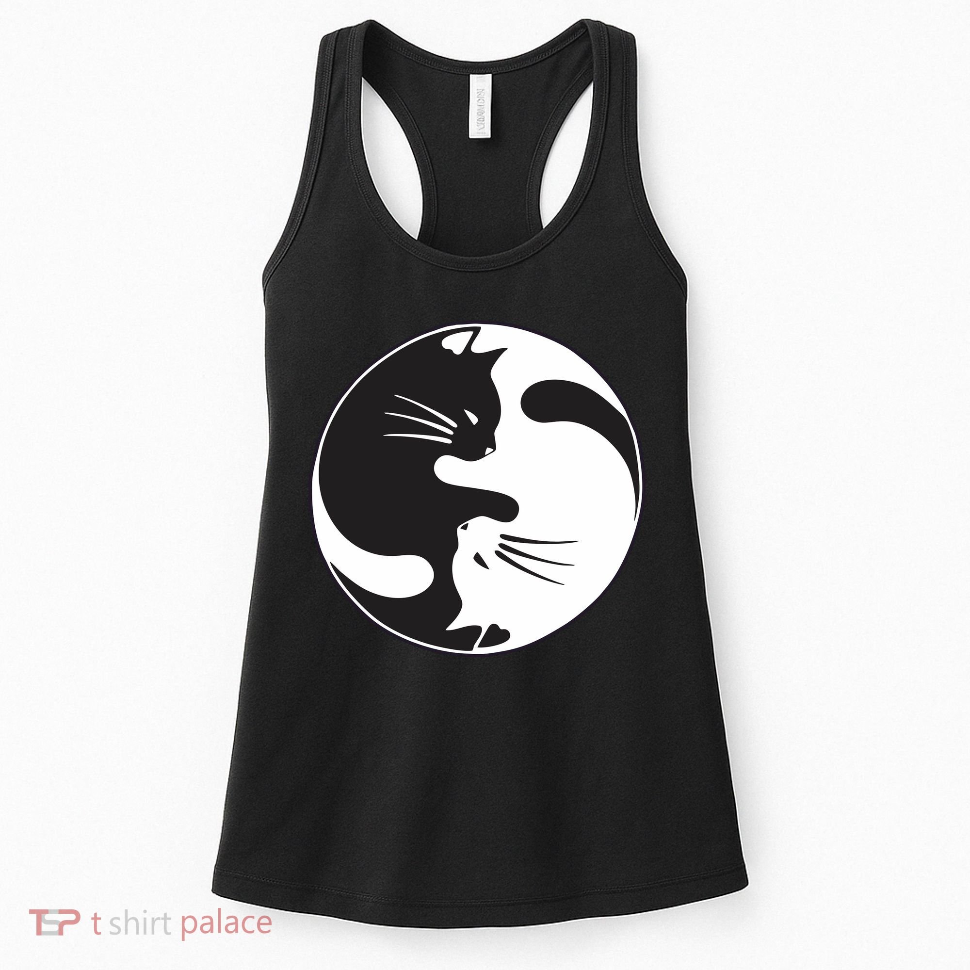 Kawaki Ying Yang Cat Women's Tank Top