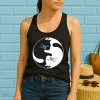 Kawaki Ying Yang Cat Women's Tank Top thumb 2