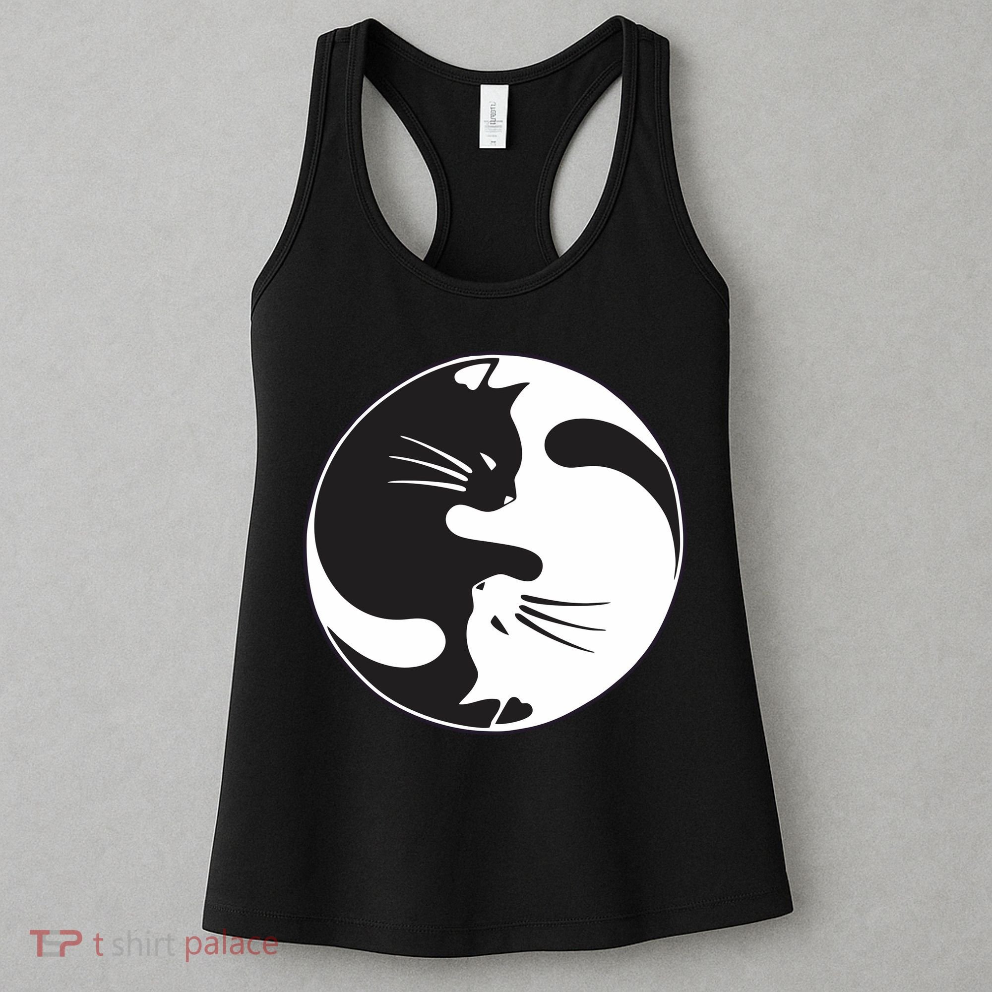Kawaki Ying Yang Cat Women's Tank Top