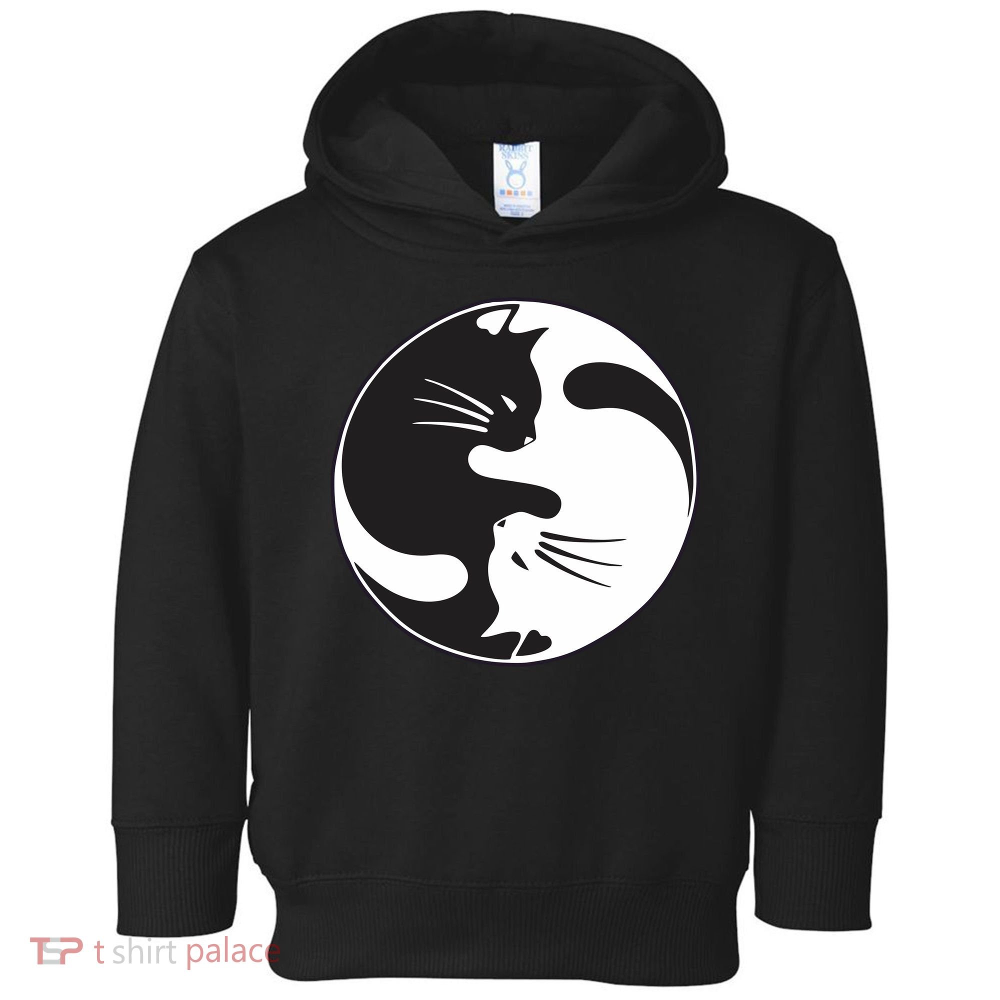 Kawaki Ying Yang Cat Toddler Hoodie
