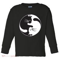 Kawaki Ying Yang Cat Toddler Long Sleeve Shirt thumb 0