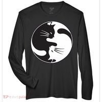Kawaki Ying Yang Cat Zone Performance Long-Sleeve T-Shirt thumb 0