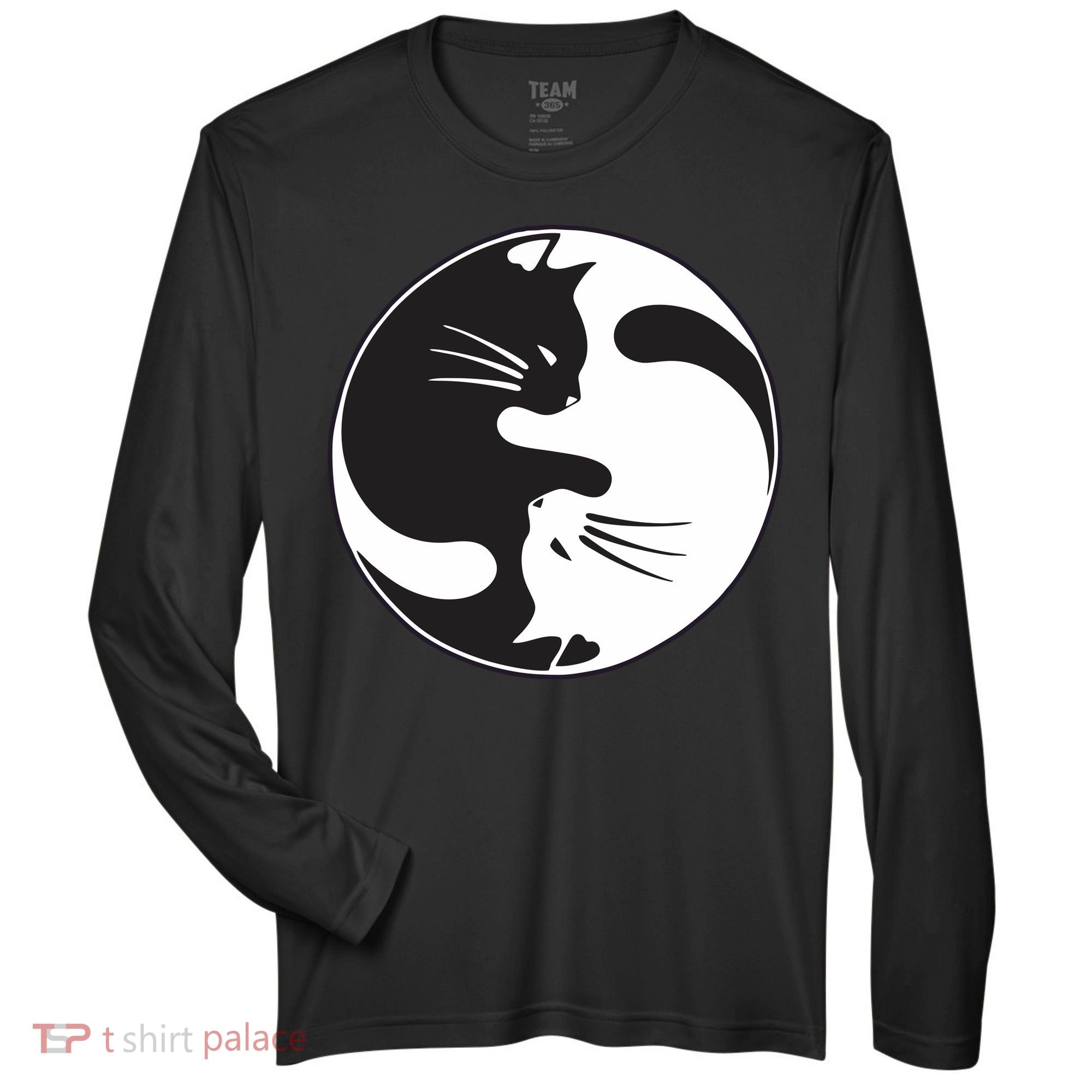 Kawaki Ying Yang Cat Zone Performance Long-Sleeve T-Shirt