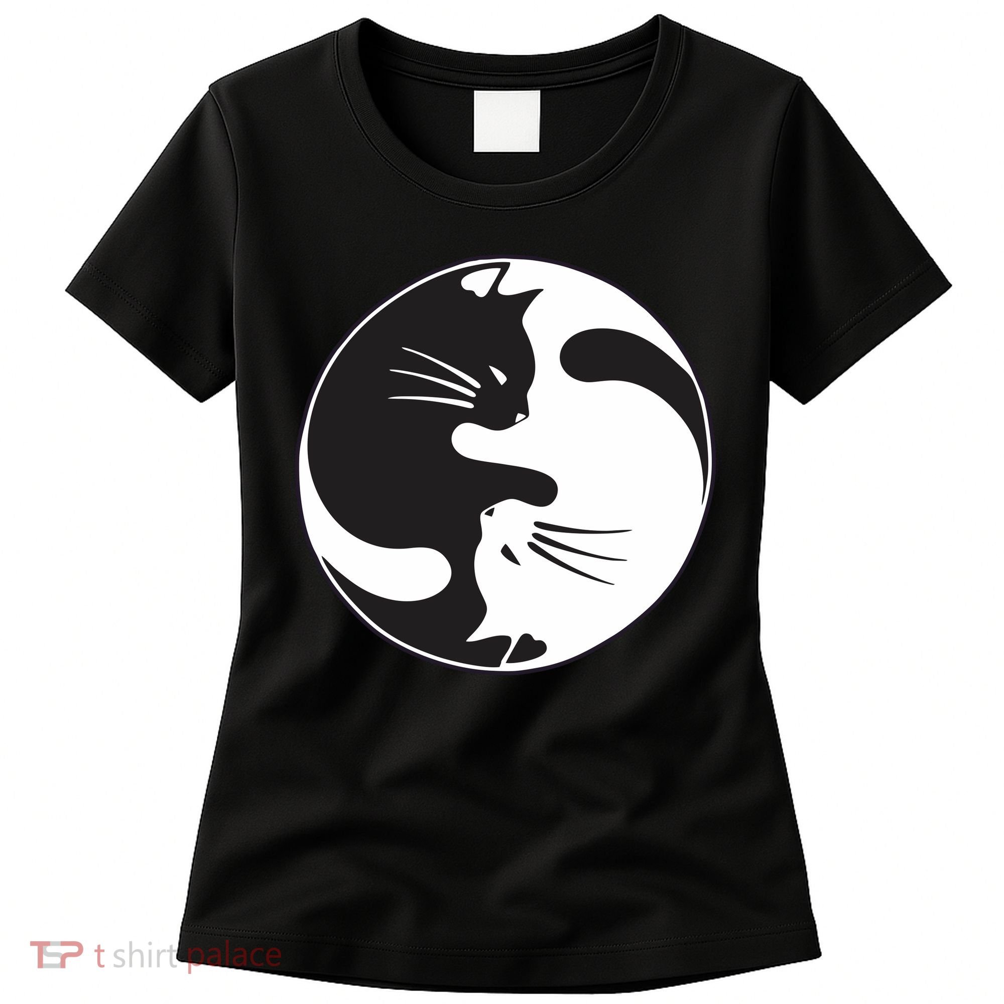 Kawaki Ying Yang Cat Women's T-Shirt