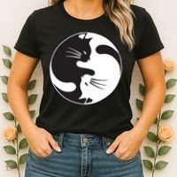 Kawaki Ying Yang Cat Women's T-Shirt thumb 2