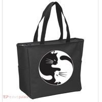 Kawaki Ying Yang Cat Tote Bag thumb 2