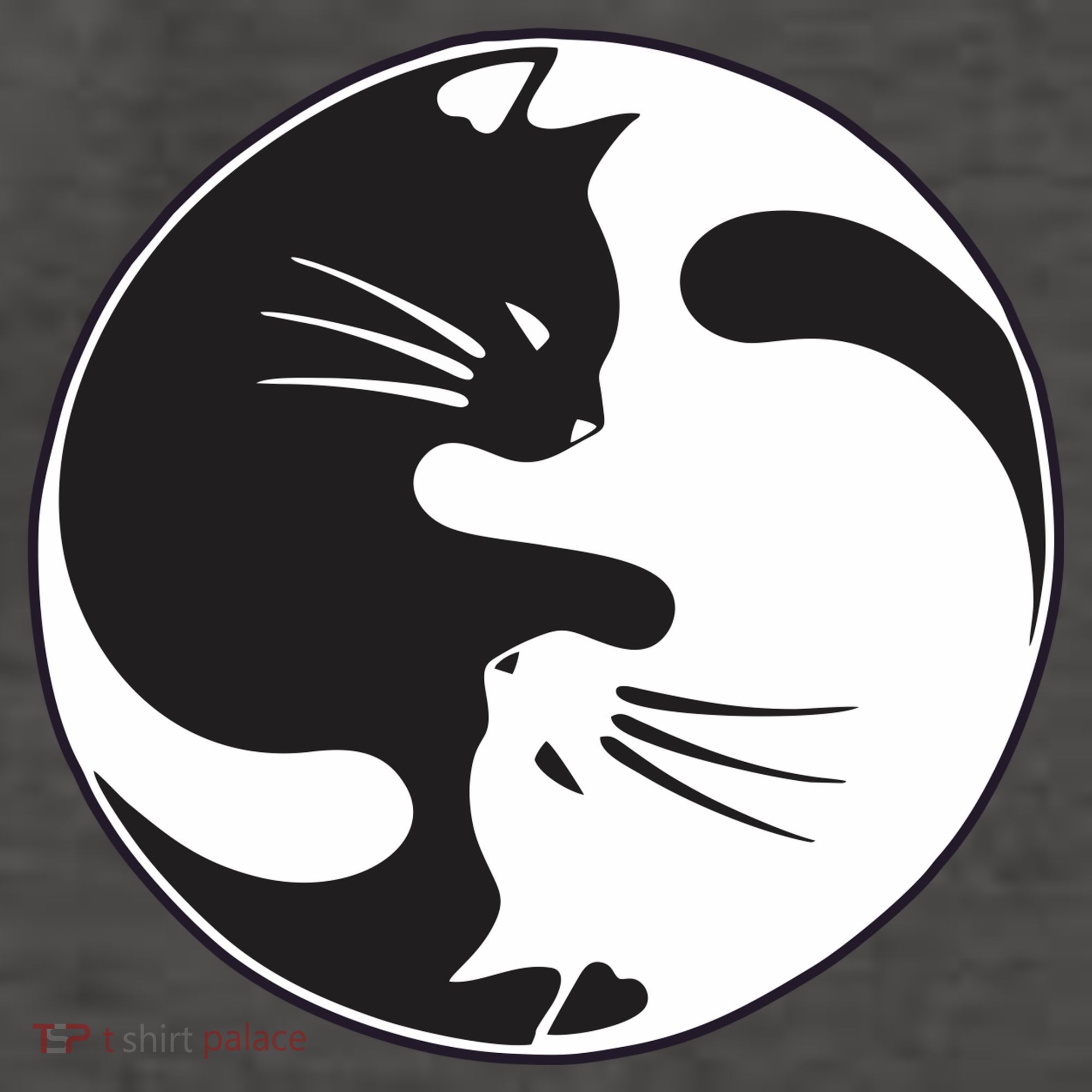 Kawaki Ying Yang Cat Vector Backpack
