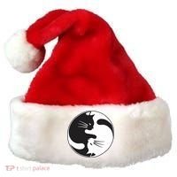 Kawaki Ying Yang Cat Santa Hat thumb 0