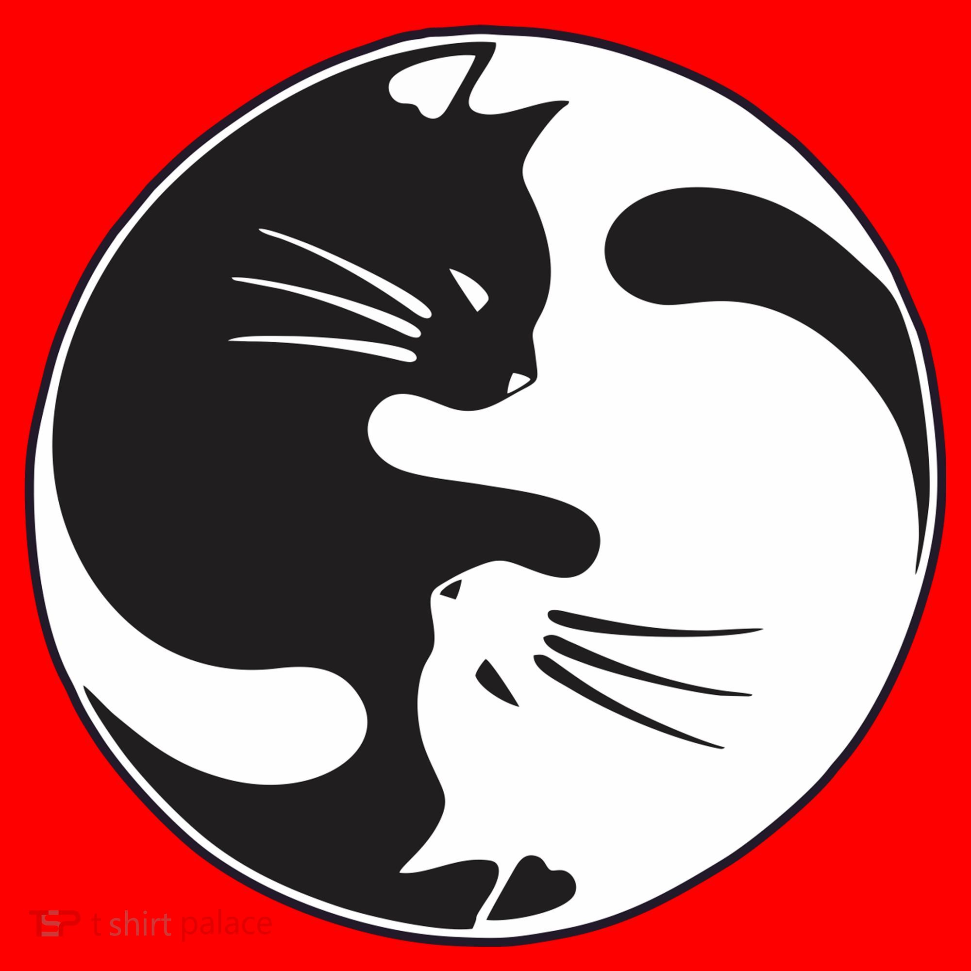 Kawaki Ying Yang Cat Santa Hat