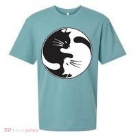 Kawaki Ying Yang Cat Sueded Cloud Jersey T-Shirt thumb 0