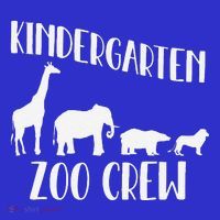 Kindergarten Zoo Crew Funny Circus Animal Lover Back School Long Sleeve Shirt thumb 2