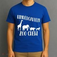 Kindergarten Zoo Crew Funny Circus Animal Lover Back School T-Shirt thumb 3
