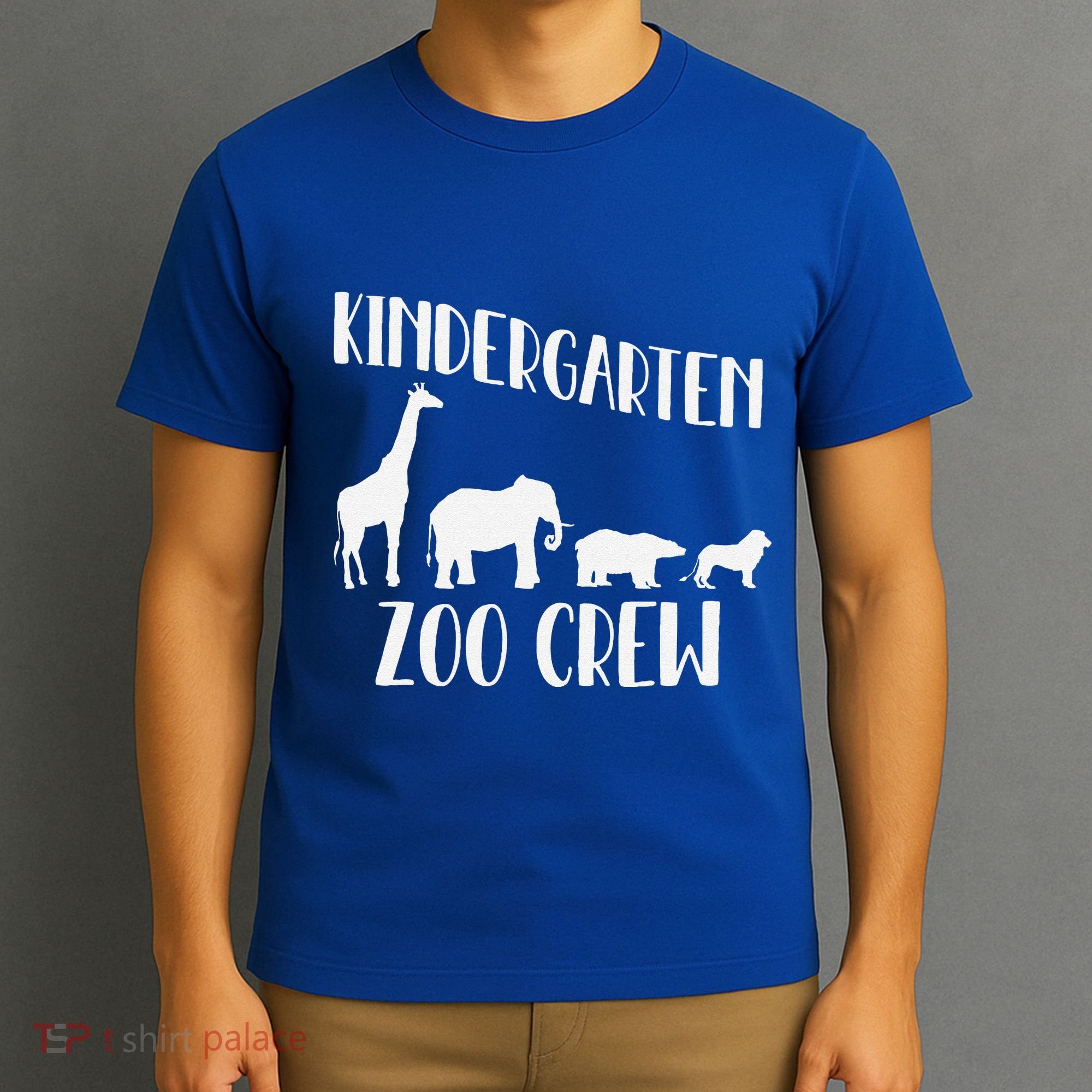Kindergarten Zoo Crew Funny Circus Animal Lover Back School T-Shirt