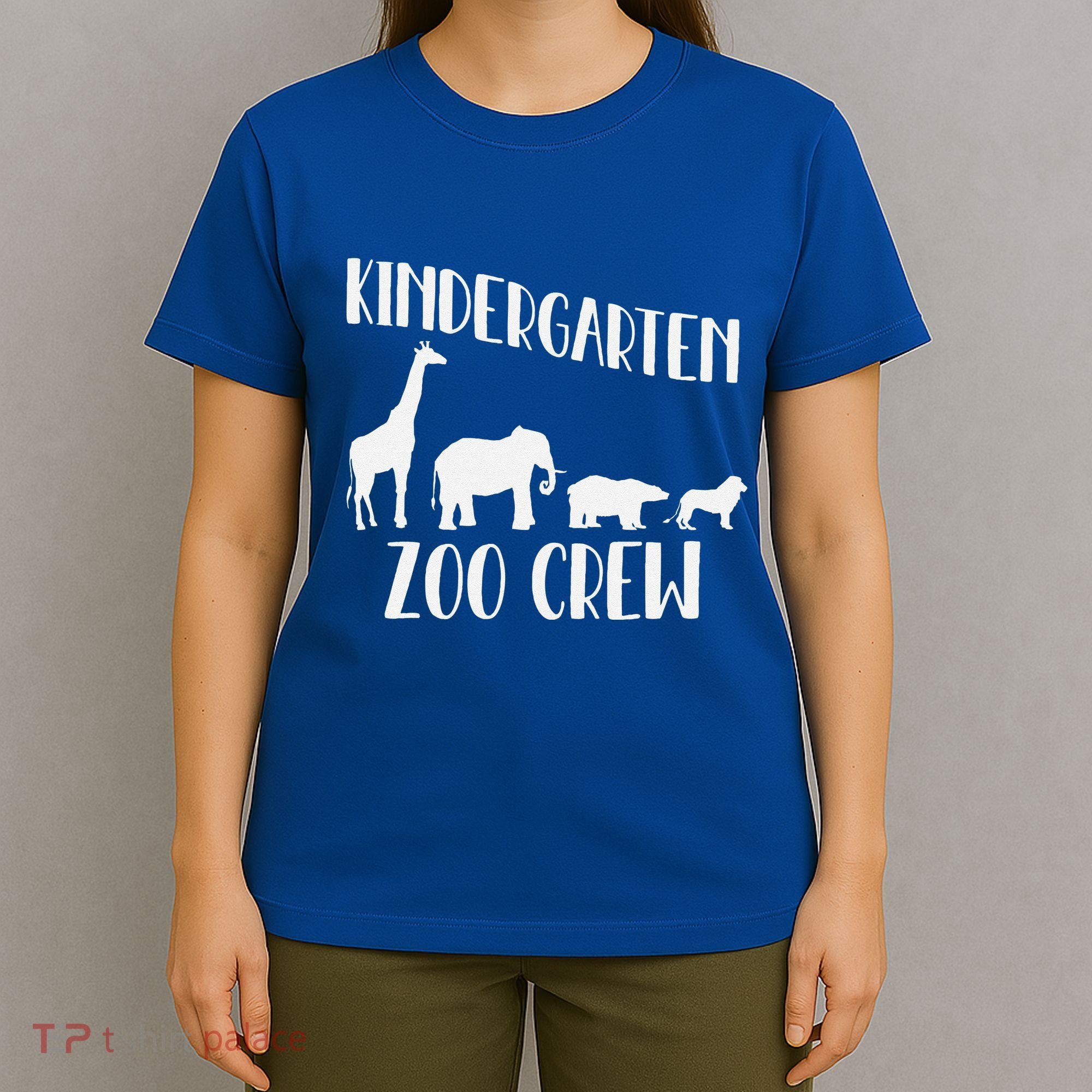 Kindergarten Zoo Crew Funny Circus Animal Lover Back School T-Shirt