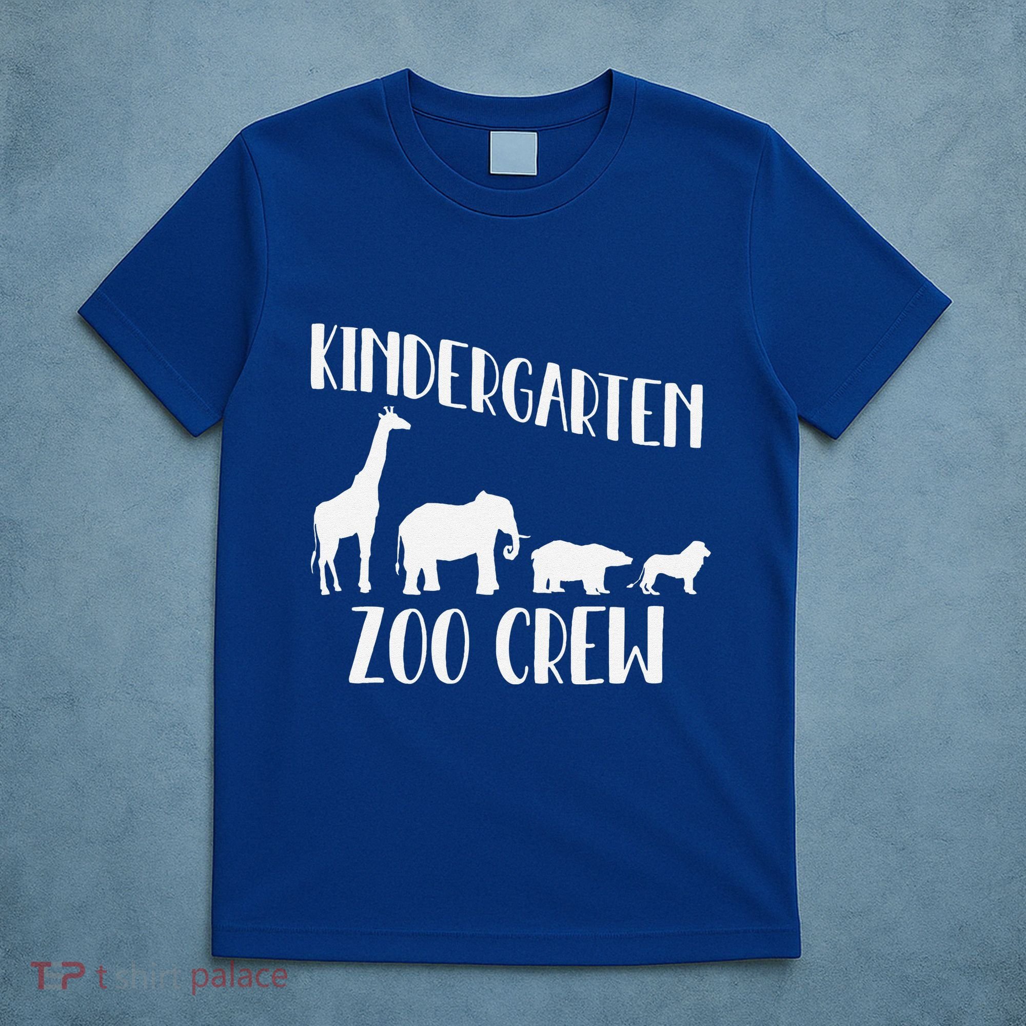 Kindergarten Zoo Crew Funny Circus Animal Lover Back School T-Shirt