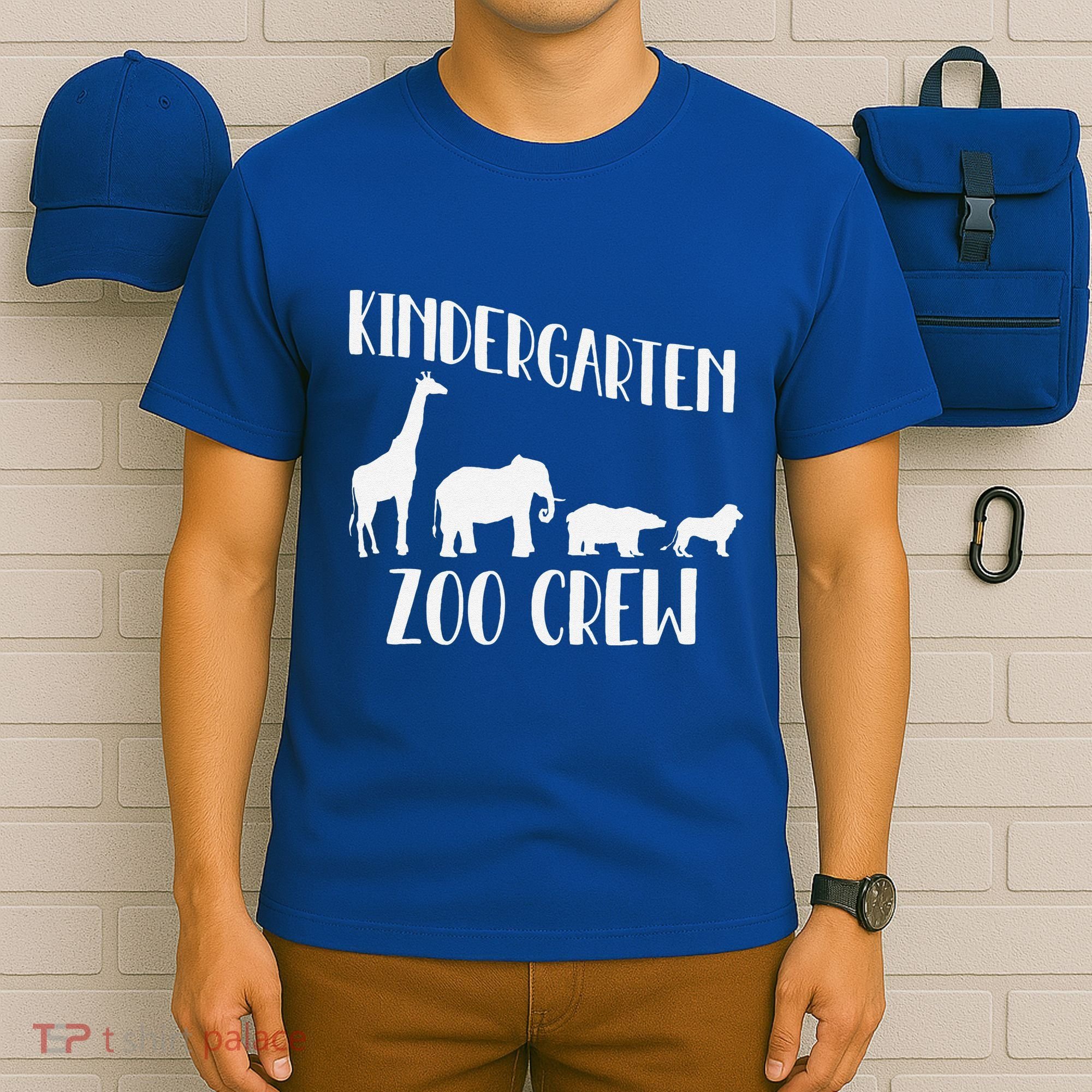 Kindergarten Zoo Crew Funny Circus Animal Lover Back School T-Shirt