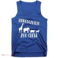 Kindergarten Zoo Crew Funny Circus Animal Lover Back School Tank Top thumb 0