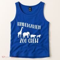 Kindergarten Zoo Crew Funny Circus Animal Lover Back School Tank Top thumb 2