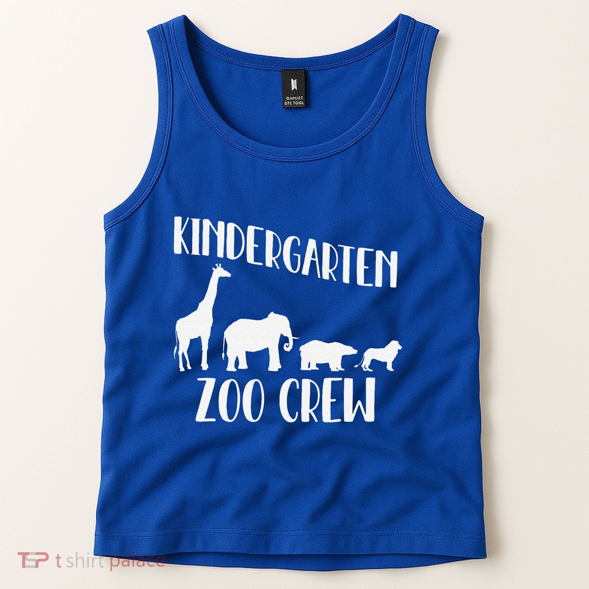 Kindergarten Zoo Crew Funny Circus Animal Lover Back School Tank Top