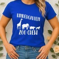 Kindergarten Zoo Crew Funny Circus Animal Lover Back School Women's T-Shirt thumb 2