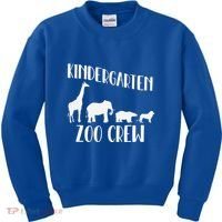 Kindergarten Zoo Crew Funny Circus Animal Lover Back School Kids Sweatshirt thumb 0