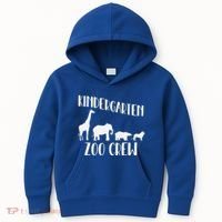 Kindergarten Zoo Crew Funny Circus Animal Lover Back School Kids Hoodie thumb 0