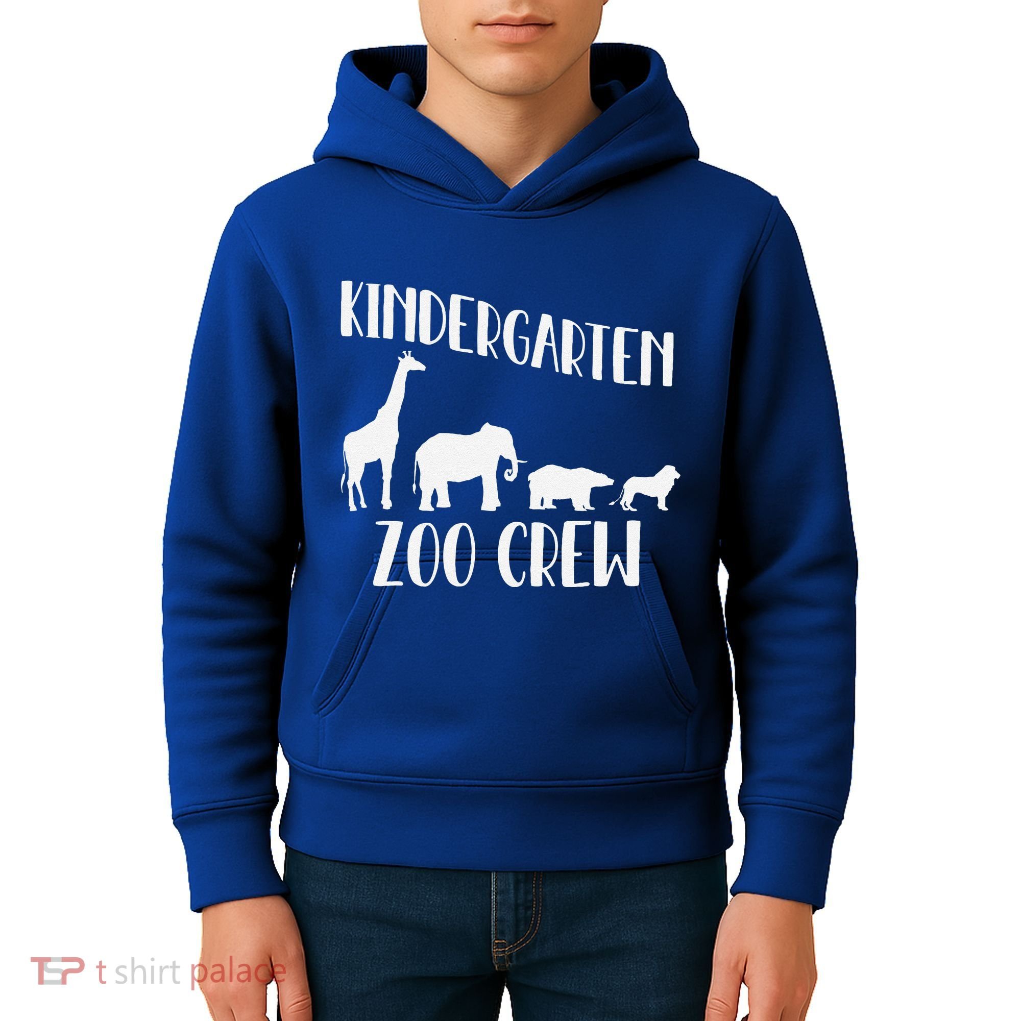 Kindergarten Zoo Crew Funny Circus Animal Lover Back School Kids Hoodie