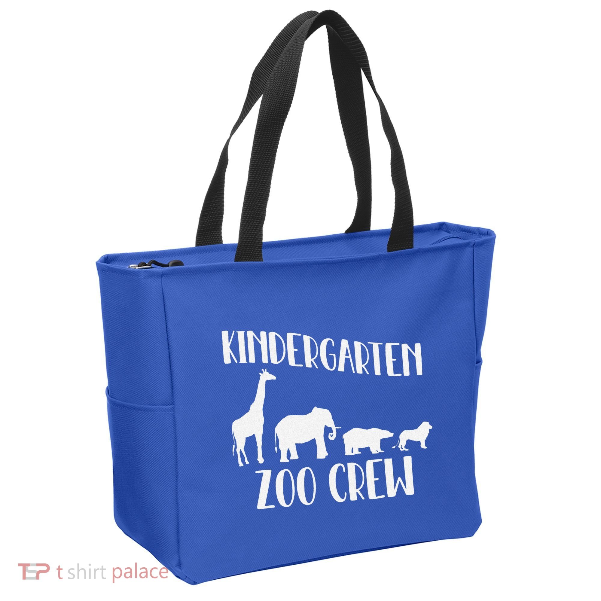 Kindergarten Zoo Crew Funny Circus Animal Lover Back School Tote Bag