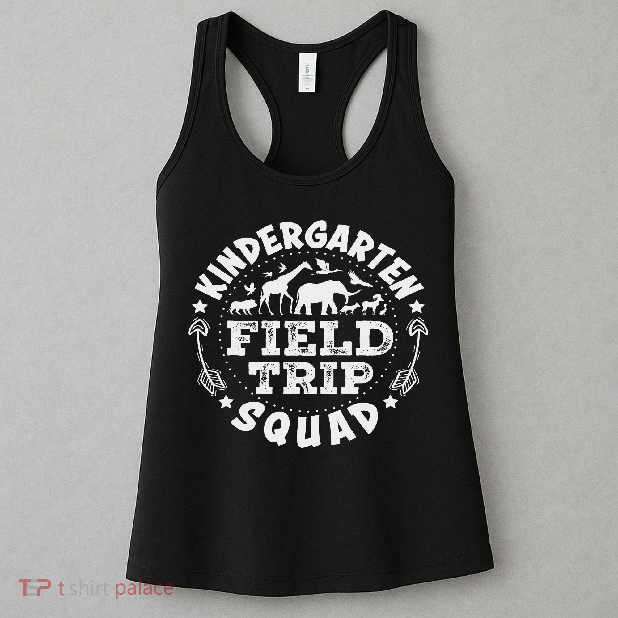 Kindergarten Zoo Field Trip Squad Teacher Student Women's Tank Top
