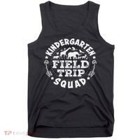 Kindergarten Zoo Field Trip Squad Teacher Student Tank Top thumb 0