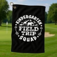 Kindergarten Zoo Field Trip Squad Teacher Student Golf Towel thumb 1