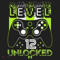Level 12 Birthday Gaming 12 Year Old Video Games Gifts Beanie thumb 2