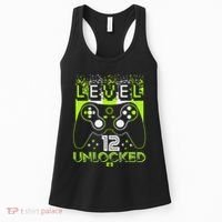 Level 12 Birthday Gaming 12 Year Old Video Games Gifts Women's Tank Top thumb 0
