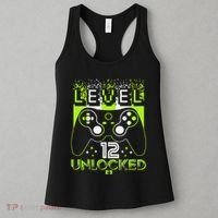 Level 12 Birthday Gaming 12 Year Old Video Games Gifts Women's Tank Top thumb 3