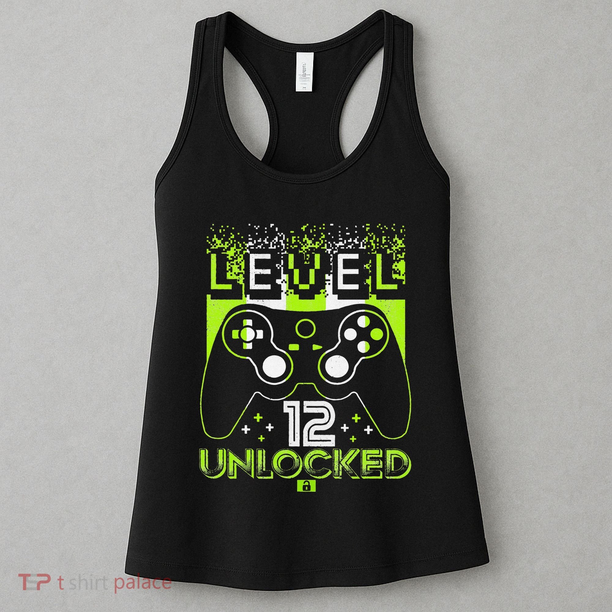 Level 12 Birthday Gaming 12 Year Old Video Games Gifts Women's Tank Top