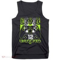Level 12 Birthday Gaming 12 Year Old Video Games Gifts Tank Top thumb 0
