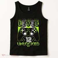 Level 12 Birthday Gaming 12 Year Old Video Games Gifts Tank Top thumb 2