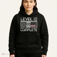 Level 10 Complete 10 Year 10th Wedding Anniversary For Him Hoodie thumb 5