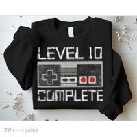 Level 10 Complete 10 Year 10th Wedding Anniversary For Him Sweatshirt thumb 2