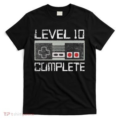 Level 10 Complete 10 Year 10th Wedding Anniversary For Him T-Shirt