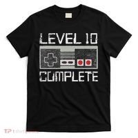 Level 10 Complete 10 Year 10th Wedding Anniversary For Him T-Shirt thumb 0