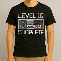 Level 10 Complete 10 Year 10th Wedding Anniversary For Him T-Shirt thumb 3