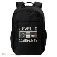 Level 10 Complete 10 Year 10th Wedding Anniversary For Him Backpack thumb 0