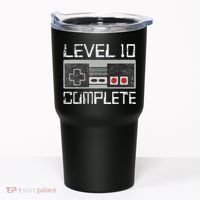 Level 10 Complete 10 Year 10th Wedding Anniversary For Him Tumbler thumb 0